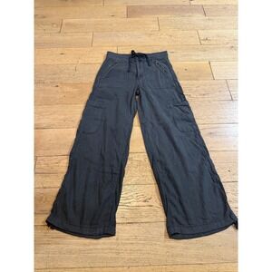 American Eagle Outfitters Women's Gray Linen Blend Cargo Pants Size 6